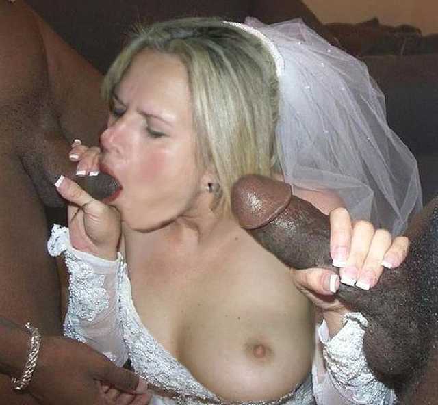 Bride Sucking Black Cocks