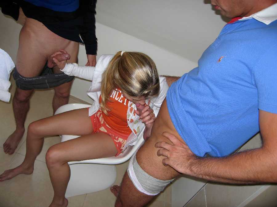Wife Giving 2 Blow Jobs